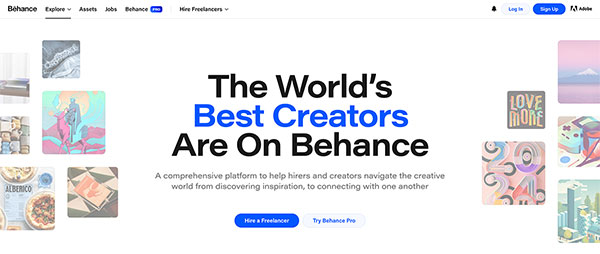 behance web design inspiration