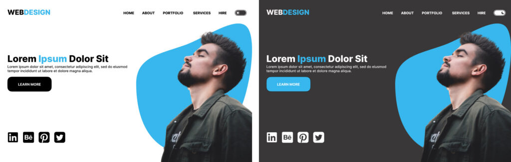 latest web design trends dark mode