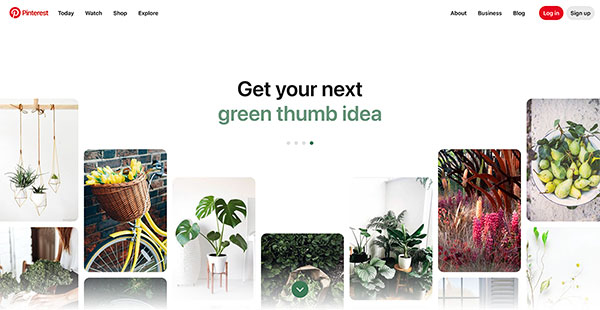 pinterest web design inspiration